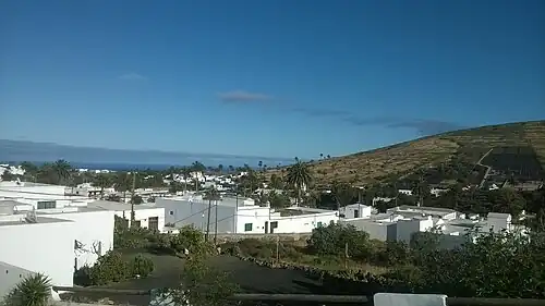 Vue du village depuis Calle la Cruz