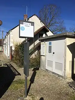 L'arrêt de bus Horizon en 2018.