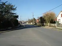 La route de Châteauroux en 2012.