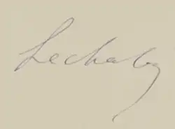 signature de Médéric-Clément Lechalas