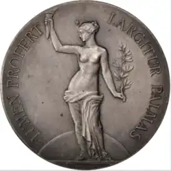 Médaille de la SINF 1892 (avers)