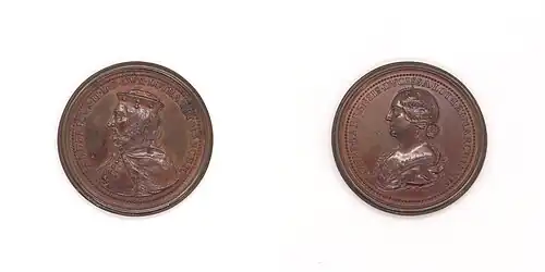 médailler des ducs de Lorraine par Ferdinand de Saint-Urbain (séries en argent, des plus rares, et en bronze)