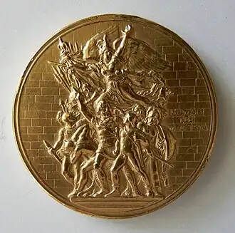 D'après François Rude, Union des sociétés d'instruction militaire de France (1888), avers