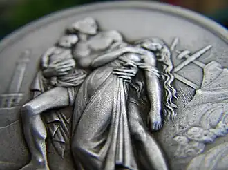 Épargne du Sauveteur Français (vers 1902, détail), médaille.