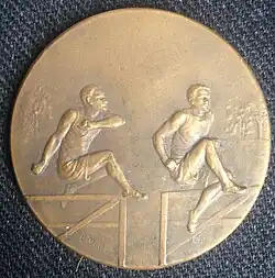 Saut de haie, avers.