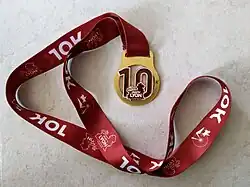 médaille Run in Lyon 10 km 2022