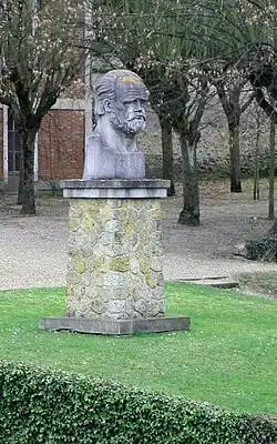 Buste d'Émile Zola, Médan, maison d'Émile Zola.