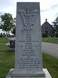 Monument au cimetière Saint-Germain de Rimouski.