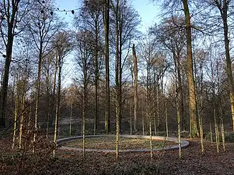 Mémorial aux victimes des attentats du 22 mars 2016, situé drève de l'Infante.