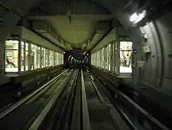 Arrivée à la station République direction La Poterie.