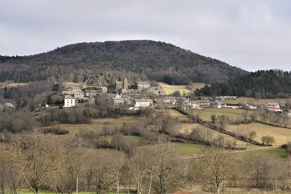 Vue générale du village à partir du suc de Jalore