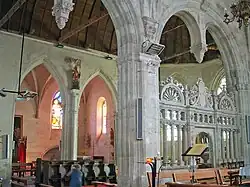 La chapelle nord, vue de la chapelle d'Anjou, en 2005.