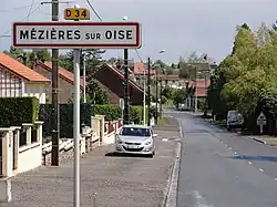 Entrée deMézières-sur-Oise.