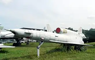 Tu-141 Strizh au musée central des forces aériennes de la fédération de Russie de Monino, à Monino, en Russie, similaire à celui qui s'est écrasé à Zagreb.