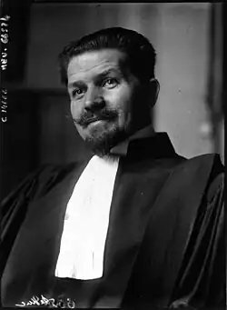 Lucien Leduc, « avocat des boxeurs » et de Suzy Depsy. Agence Meurisse, 9 mars 1918