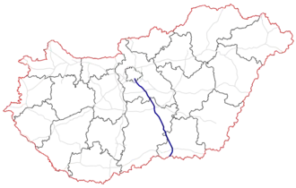 Carte de l’autoroute M5
