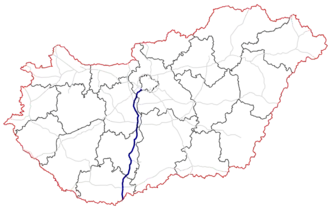 Carte de l’autoroute M6