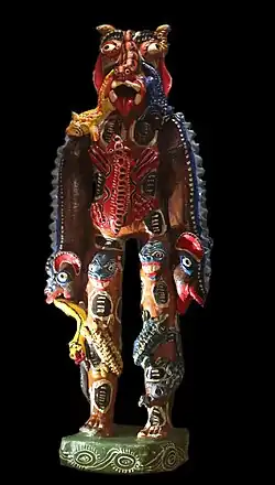 Diable. Village d'Ocumicho, État de Michoacán. H. 24&nbsp;cm.