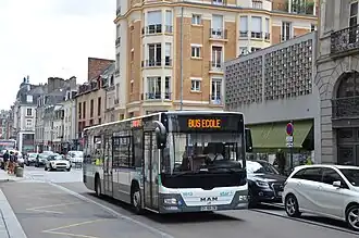 MAN Lion's City LE no 5012 à République.