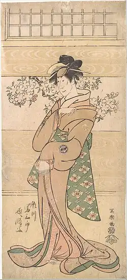 L'Acteur Segawa Tomisaburo II en geisha Asaka(1794-1795), Metropolitan Museum of Art.