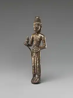 Bodhisattva debout, probablement Maitreya, 7e&nbsp;siècle-8e&nbsp;siècle, Metropolitan Museum of Art
