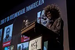 Discours d'ouverture par Laza aux 13èmes Rencontres du Film Court Madagascar, 2018.