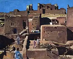 Jacques Majorelle - La Casbah de Tinghir (fin XIXe -début XXe&nbsp;siècle)
