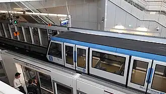 MP 89 CA en livrée Île-de-France Mobilités à la station Bagneux - Lucie Aubrac sur la ligne 4.