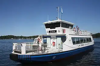 Le E/S Sjövägen quitte Kvarnholmen