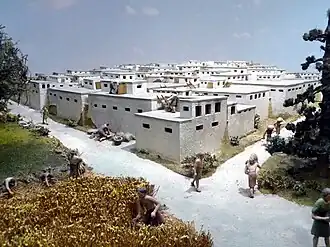 Maquette du site de Çatal Höyük, Musée de Préhistoire de Thuringe.
