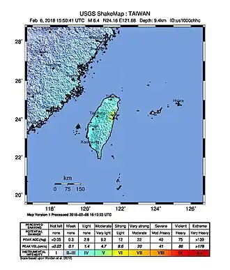 Image illustrative de l’article Séisme de 2018 à Hualien
