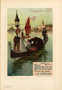 Chemins de fer de l'Est, Venise, 1895.