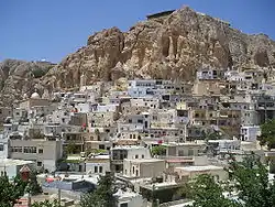 Vue de la partie chrétienne de Maaloula.