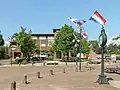 Maarn, vue sur la rue : 5 mei-plein.