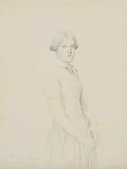 Portrait de Mme Hubert Rohault de Fleury, née Louise Marcotte, par Ingres.