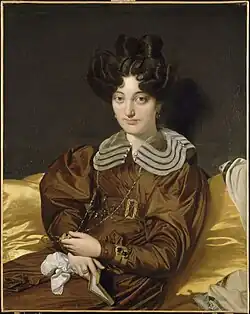 Portrait de sa fille, Madame Marcotte de Sainte-Marie, par Ingres.