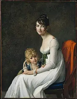 Portrait d'une femme et son jeune fils