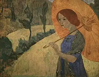 Madame Sérusier à l'ombrelle, Paul Sérusier, 1912.