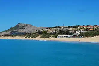 Vue partielle de la plage de Porto Santo.