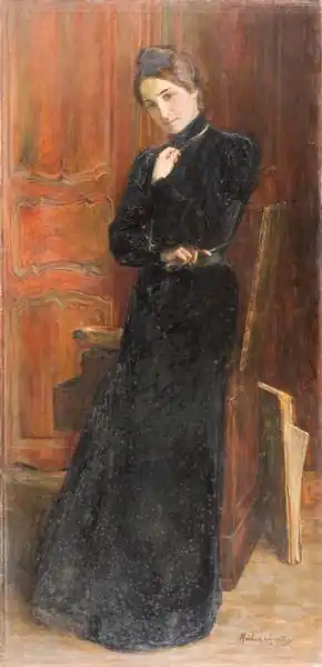 Portrait de la soeur de l'artiste [Marie-Paule Carpentier], musée des Beaux-Arts de Nantes.