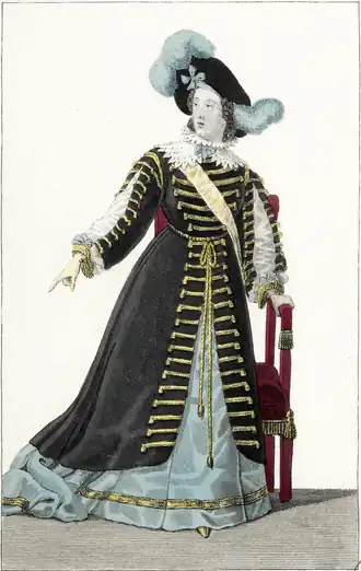 Mademoiselle George dans le rôle de Christine de Suède.