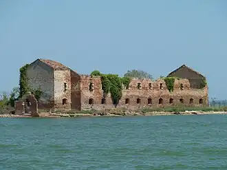 Madonna del Monte vue depuis la lagune.