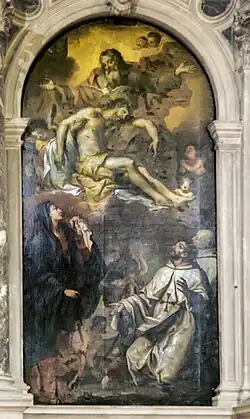 Le Christ mort reçu par son père par  Bartolomeo Litterini.