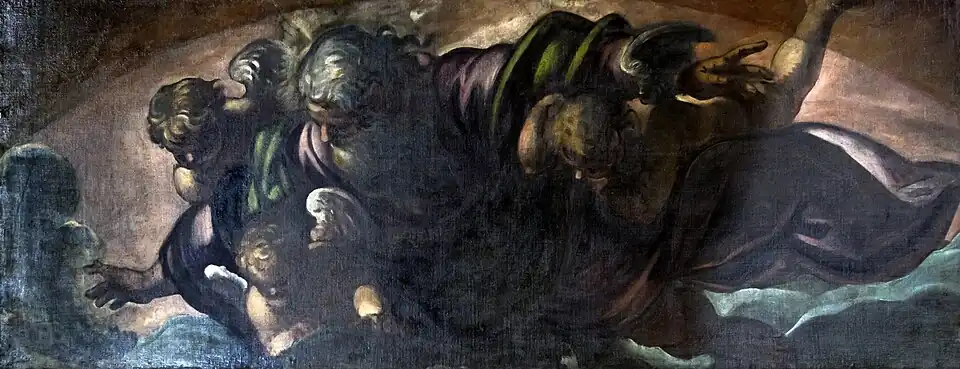 Dieu le Père en gloire par   Tintoretto.