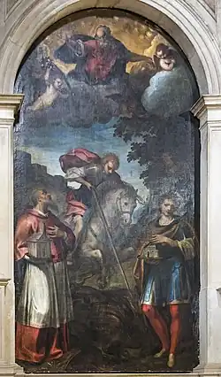 Saint Georges terrassant le dragon"  par Matteo Ponzone.