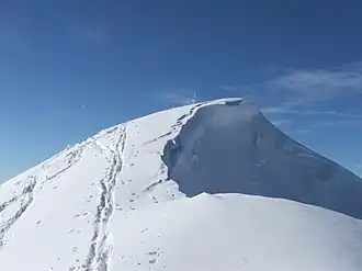 Vue du sommet du monte Madonnino début décembre.