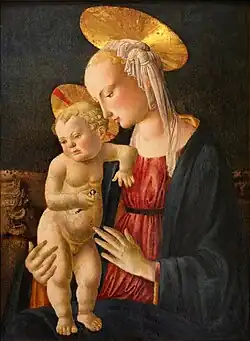 Maître de San Miniato, Vierge à l'Enfant au chardonneret (2e moitié du XVe siècle).