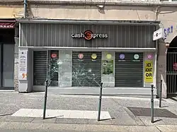 Magasin vandalisé à Lyon.