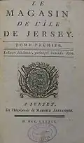 L'imprimerie arrive à Jersey en 1784.