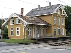 La gare de Magnor.